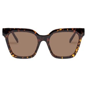 Le Specs STAR GLOW Sunglasses in DARK TORT Oversized Cat Eye Tortoiseshell